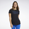 Graphic Cotton Fitness T-Shirt with Short Sleeves and Logo Print