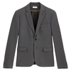 Houndstooth Check Print Blazer with Single-Breasted Buttons with Pockets