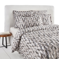 Kalinda Duvet Cover in Organic Cotton Percale