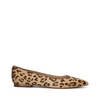 Leather Ballet Flats in Leopard Print