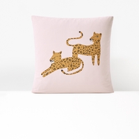 Leopard Sequin Organic Cotton Pillowcase