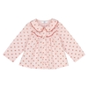 Long-Sleeved Blouse with Peter Pan Collar,  1 Month-3 Years