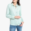 Long-Sleeved Blouse with Trim