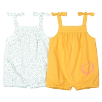 Pack of 2 Rompers with Straps,  1 Month-3 Years