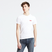 Pack of 2 T-Shirts in Slim Fit with Crew-Neck in Cotton