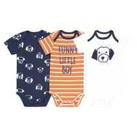 Pack of 3 Bodysuits in Organic Cotton,  Birth-3 Years