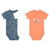 Pack of 3 Bodysuits in Organic Cotton,  Prem-18 Months