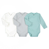 Pack of 3 Bodysuits in Plain Cotton,  Prem-2 Years