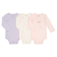 Pack of 3 Newborn Organic Cotton Bodysuits,  Prem-2 Years