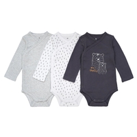 Pack of 3 Newborn Organic Cotton Bodysuits,  Prem-2 Years