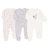 Pack of 3 Velour Sleepsuits,  Birth-3 Years