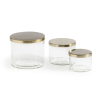 Paco Glass Storage Jars (Set of 3)