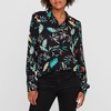Palm Print Long-Sleeved Shirt
