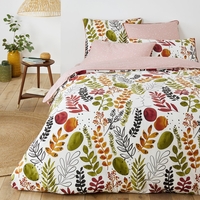 Palm Spring Duvet Cover in Botanical Print Cotton Percale
