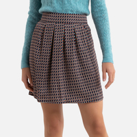 Patterned Mini Skirt