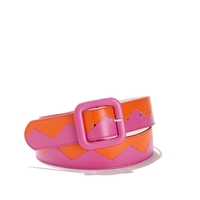 Patterned Two-Tone Belt