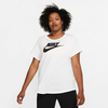 Plus Cotton Logo T-Shirt with Short Sleeves and Crew Neck