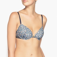 Printed Tulle Padded Bra