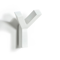 RAMA White Wall Mounted Coat Hook