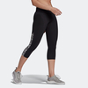 Recycled Cropped Leggings with Side/Logo Print
