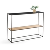 Rosali Console in Metal and Cane