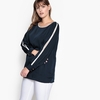 Satin Blouse with Slit Sleeves