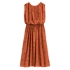 Scarf Print Midi Dress