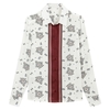 Scarf Print Shirt with Long Sleeves