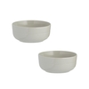 Set of 2 Grey Stoneware Bowls