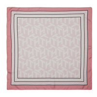 Silk Square with Monogram Pattern