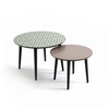 SOFIA Graphic Tabletop Semi-Nesting Coffee Tables (Set of 2)