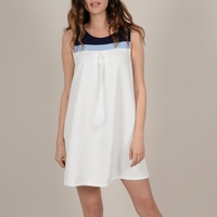 Striped Sleeveless Shift Dress