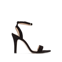 Suede High-Heeled Sandals