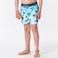 Swim Shorts with Palm Tree Print,  8-16 Years