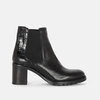 Terssa Leather Ankle Boots with Block Heel