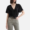 V-Neck Short-Sleeved Blouse