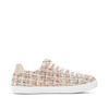 Woven Tweed Effect Low Top Trainers