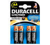 Duracell Ultra Power AA Alkaline Batteries - 4 Battery Pack