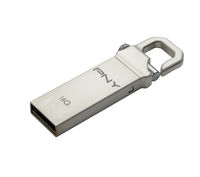 Pny HOOK USB Memory Stick - 16GB Metallic