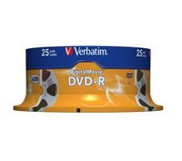 Verbatim 8x Speed DVD-R Blank DVDs - Pack of 25