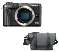 CANON EOS M6 Mirrorless Camera & Bag Bundle,  Black