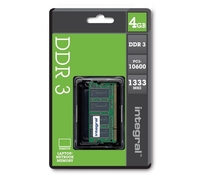 Integral PC3-10600 DDR3 Laptop Memory - 4 GB SODIMM RAM