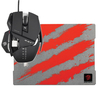 MAD CATZ Cyborg R.A.T. 5 Optical Gaming Mouse with G.L.I.D.E. 3 Gaming Mouse Mat - Red & Grey,  Red