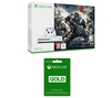 MICROSOFT Xbox One S with Gears of War 4 & Xbox Live Gold 12 Month Subscription Bundle,  Gold