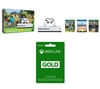 MICROSOFT Xbox One S with Minecraft Favourites & Xbox LIVE Gold Membership Bundle,  Gold