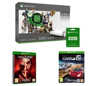 MICROSOFT Xbox One X,  3 Month Game Pass,  15 Months LIVE Gold,  Project Cars 2 & Tekken 7 Bundle,  Gold