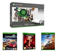 MICROSOFT Xbox One X,  3-Month Game Pass,  Live Gold Membership,  Tekken 7,  Project Cars 2 & Forza Horizon 4 Bundle - 1 TB,  Gold
