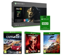 MICROSOFT Xbox One X,  Fallout 76,  Tekken 7,  Project Cars 2,  Forza Horizon 4 & Xbox LIVE Gold Bundle,  Gold