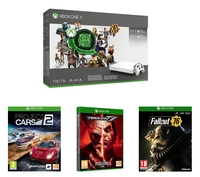 MICROSOFT Xbox One X,  Game Pass,  LIVE Gold Membership,  Fallout 76,  Tekken 7 & Project Cars 2 Bundle,  Gold