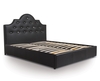 Front Drawer Bed Double Black Traditional Style